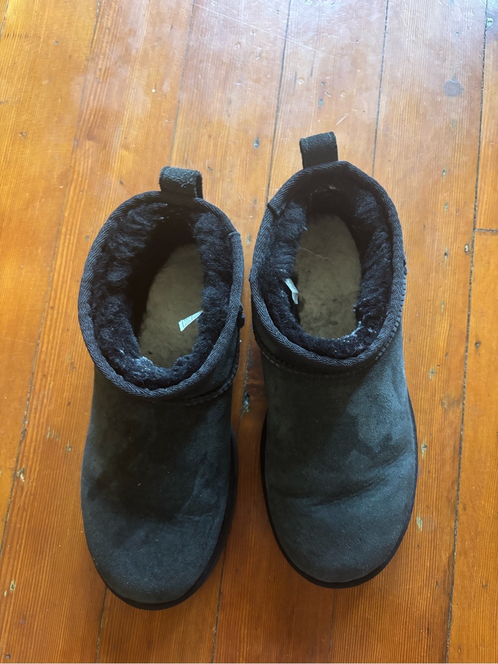 Uggs black ultra minis